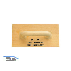 STUBAI Holz Reibbrett 420 x 220 mm 7-fach verleimt, wasserfest