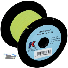 KAUFMANN Trassierschnur gelb fluoreszierend, leicht dehnbar, � 2mm L�nge 100 m