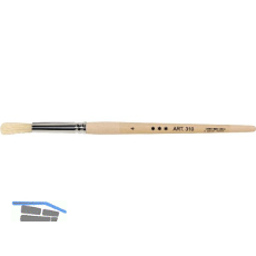 Anleger und Vergolder Pinsel Gr��e 4 � 8 mm mit Holzstiel roh