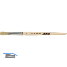 Anleger und Vergolder Pinsel Gr��e 6 � 10 mm mit Holzstiel roh