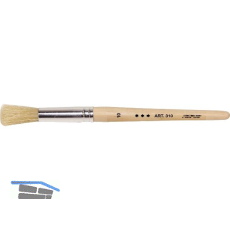 Anleger und Vergolder Pinsel Gr��e 10 � 14 mm mit Holzstiel roh