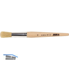 Anleger und Vergolder Pinsel Gr��e 12 � 17 mm mit Holzstiel roh