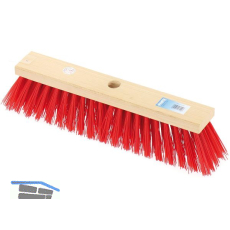 MASTA Stra�enbesen Elaston glatt L�nge 400 mm Flachholz m. Stielloch
