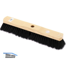 MASTA Saalbesen Mischhaar L�nge 400 mm mit Stielloch ohne Stiel