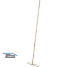 OFFNER Betonrechen geh�rtet Breite 400 mm und 16 Zinken mit Stiel