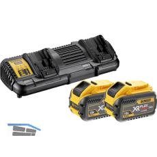 DEWALT Akku-Starterkit-Set DCB132x5 18 Volt/54V 2 St�ck 9Ah Akkus und Ladeger�t