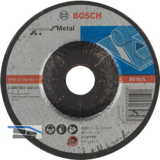 BOSCH Schruppscheibe Standard for Metal gekr�pfte Form � 125 x 6,0 x 22,23 mm