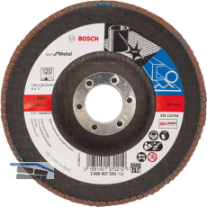 BOSCH Schleiflamellenteller X571 Best for Metal � 125 mm Korn 120