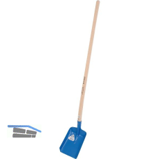 OFFNER Randschaufel aus Stahlblech mit Stiel Gr��e 340 x 280 mm