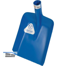 OFFNER Randschaufel aus Stahlblech ohne Stiel Gr��e 340 x 280 mm