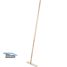 OFFNER Betonrechen geh�rtet Breite 400 mm und 16 Zinken mit Stiel