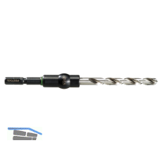 FESTOOL Centrotec Spiralbohrer M-Set HSS � 5 mm+Bohrhalter und 2 Ersatzbohrer