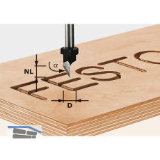 FESTOOL Schriftenfr�ser HS 60 Grad � 11 mm