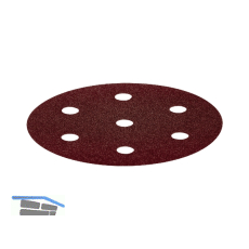 FESTOOL StickFix Schleifscheiben Rubin 2 � 90 mm Korn 150 f. Holzwerkstoffe/50St