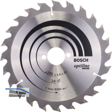 BOSCH Kreiss�geblatt Optiline Wood � 190 x 1,6 x 30 mm Z�hne 24 (WZ) pos.