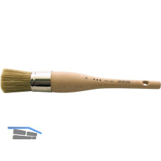 Kapsel Pinsel Gr��e 14 � 25 mm mit hellen Borsten und rohem Stiel