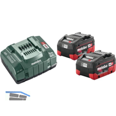 METABO Akku-Basis-Set 2 x 18 Volt / 5,5 Ah LiHD Akkus u. ASC 145 Ladeger�t
