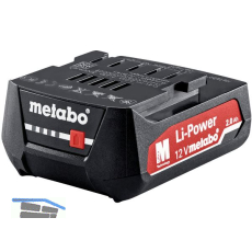 METABO Akku / Ersatzakku 12 Volt / 2,0 Ah (IEC) Li-Ion