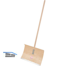 OFFNER Sperrholz Schneeschieber mit Stiel und Alukante R�umbreite 500mm