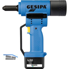 GESIPA Akku-Blindniet-Setzger�t AccuBird� 14,4 Volt / 2,0 Ah Li-Ion
