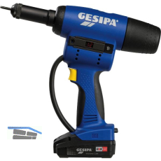 GESIPA Akku-Blindnietmuttern Setzger�t FireBird Pro 18 Volt / 2,0 Ah