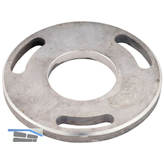 CROSO Bodenplatte mit 3 Langl�chern, � 100 mm, Loch � 43 mm,Edelstahl V2A