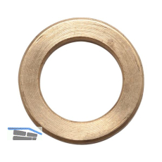 Zwischenring � 13,0/9,0 mm, H�he 2,5 mm, Messing blank