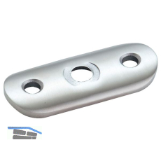 CROSO Handlauftr�ger-Platte f�r Rohr � 42,4 mm, Edelstahl geschliffen V2A