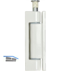 Aufschraubband 14 x 80 mm, Stahl kunststoffbeschichtet wei�