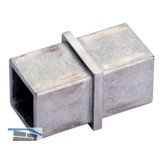 CROSO Verbindungsmuffe f�r Vierkantrohr,Abmessung 40 x 40 x 2,0 mm,Edelstahl V4A