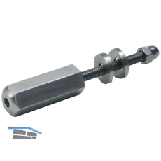 CROSO Schraubterminal gerade, f�r 4 mm Seil, Edelstahl geschliffen V4A