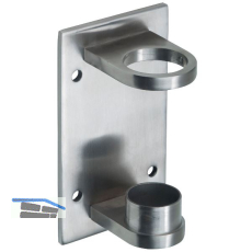 CROSO Wandanker f�r Rundrohr � 42,4mm, Plattengr��e 160 x 90 x 6mm,Edelstahl V2A