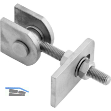 Anschwei�torband verstellbar, L�nge 119 mm, Edelstahl V2A