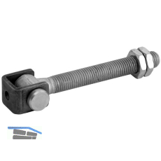 Anschwei�torband lang, L�nge 100 mm, Stahl verzinkt