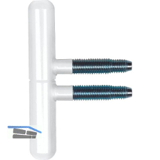 SFS Einbohr Zierband 14 mm, Typ Nussband, Stahl wei� beschichtet RAL 9010