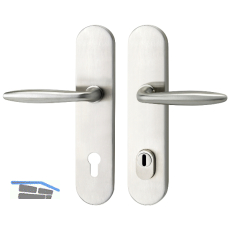 SH-Dr�ckergarnitur VERONESE -auf Schild PZ88, mit Kzs., Edelstahl, RC2