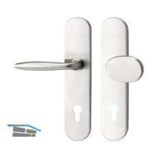 SH-Wechselgarnitur VERONESE - auf Schild PZ88, ohne Kzs., Edelstahl