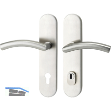 SH-Dr�ckergarnitur NEW YORK -auf Schild PZ92, mit Kzs., Edelstahl, RC2