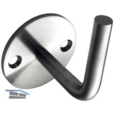 CROSO Handlauftr�ger mit Anschwei�ende, 2-Loch flache Rosette � 70 mm, V2A