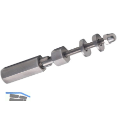 CROSO Schraubterminal mit Gelenk, f�r 5 mm Seil, Edelstahl geschliffen V4A