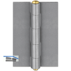 Anschwei�scharnier f�r Stahlfenster, 95 x 65 x 3 mm, Stahl blank
