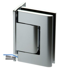 Pendelt�rband Biloba 90� Glas-Wand, einseitige Platte,Aluminium Edelstahl-Effekt