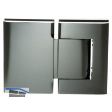 Pendelt�rband Biloba 90� Glas-Glas, mit Feststellung 90�, Alu Edelstahl-Effekt