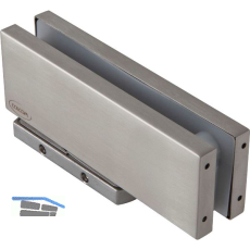 Unterer Eckbeschlag Verto,Glas 8/10/12/13,52mm,Tragkraft 100 kg,Edelstahl