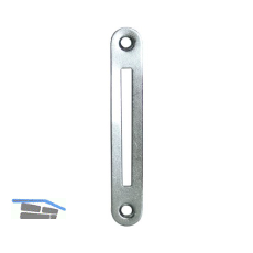 Schlie�blech zu Einstemmzunge, abgerundet, 95 x 15 x 1,25 mm, Stahl verzinkt