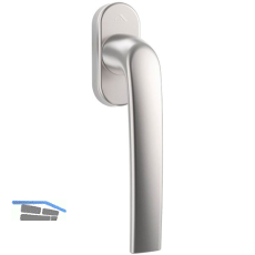 ROTO Fenstergriff SAMBA VK 7 x 37 mm, Aluminium silber eloxiert