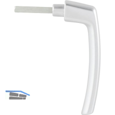 MACO Steckgriff HARMONY, VK 7 x 43 mm, Aluminium silber eloxiert