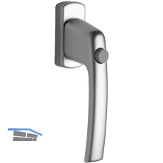 MACO Fenstergriff HARMONY Sperrknopf und 45� Rasterung, VK 7x35, silber eloxiert