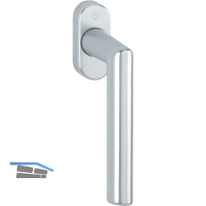 HOPPE Fenstergriff AMSTERDAM - Secustik, VK 7 x 32 - 42 mm, silber eloxiert