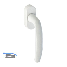 HOPPE Fenstergriff ATLANTA - Secustik, VK 7 x 32 - 42 mm, Alu wei� RAL 9016